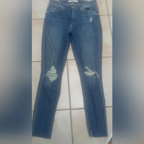 Joe's Jeans Women's Distressed Blue Skinny Jeans - Picture 13 of 13